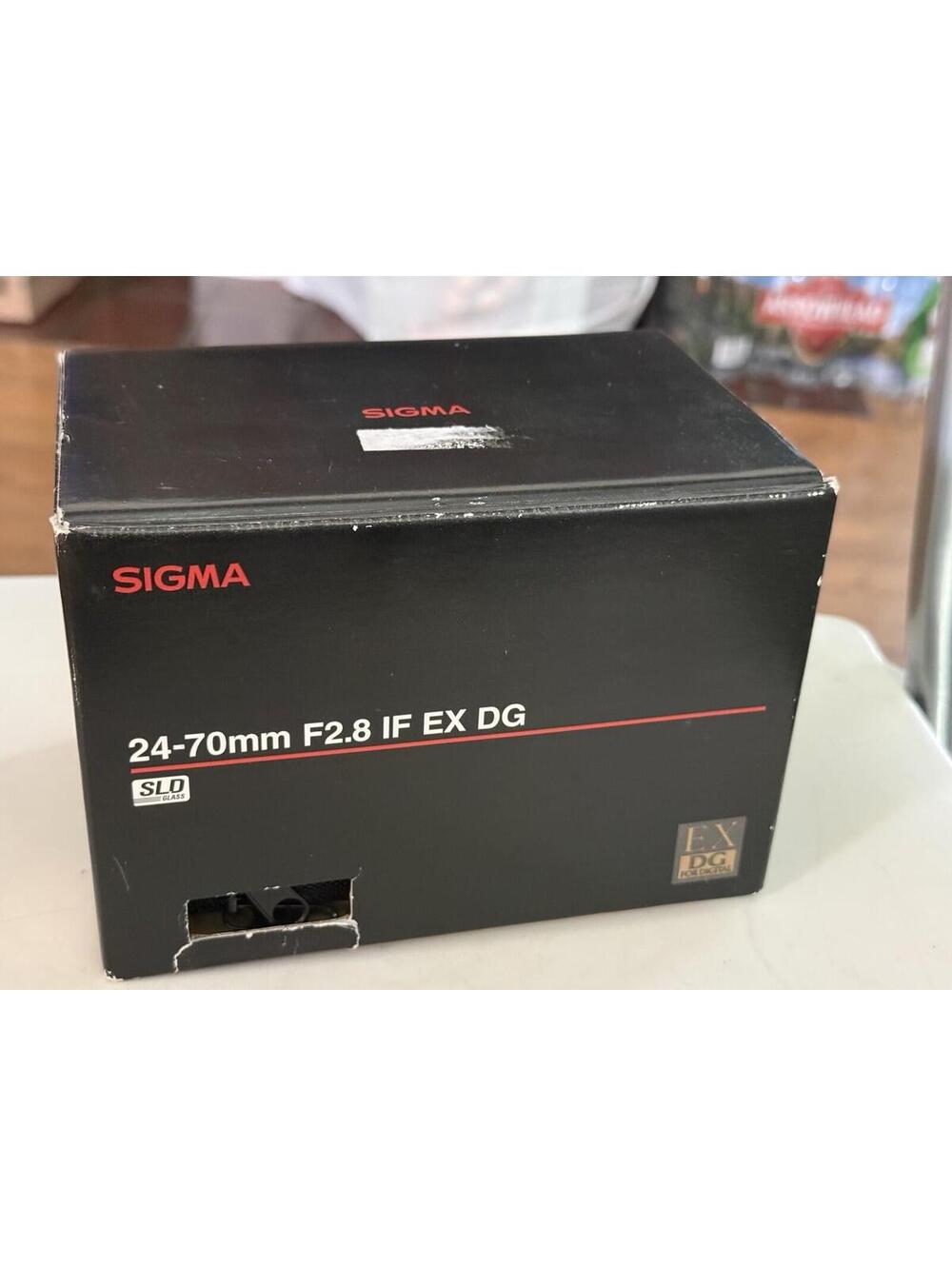 SIGMA 24-70mm F2.8 IF EX DG HSM Wide Angle Zoom Lens In The Box ( Untested)